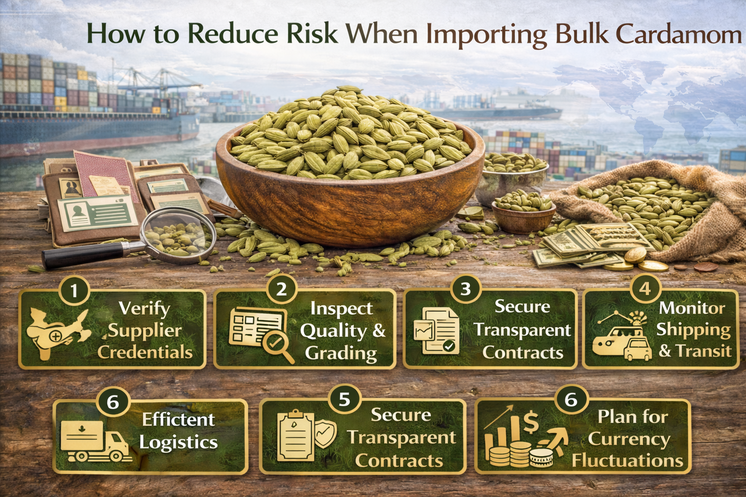How to Reduce Risk When Importing Bulk Cardamom